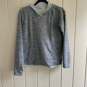 Gray Columbia pull over with hood